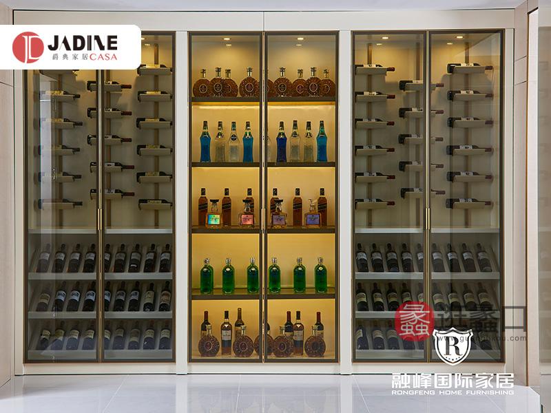 蠡口家具城爵典家居·H&T轻奢时尚美式餐厅酒柜实木069