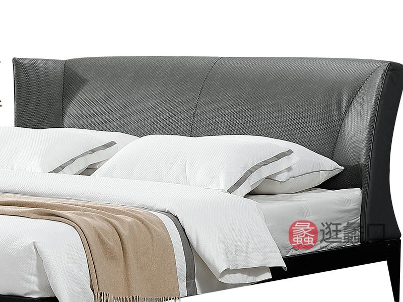 布得布爱家具现代卧室床装饰皮床C-1912-1#
