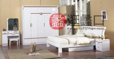 蠡口家具城香典家私简约现代卧室床现代简约板式大床