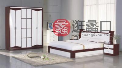 蠡口家具城香典家私简约现代卧室床简约现代时尚板式大床