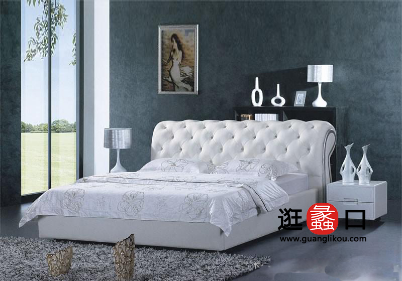 麦卡尔家具简约现代卧室床 麦卡尔家具简约现代卧室床
