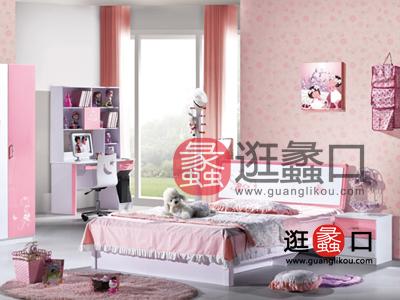 千帆家具公主系实木儿童床