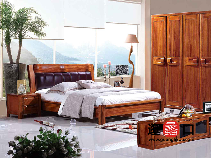 享沣家居新中式卧室床