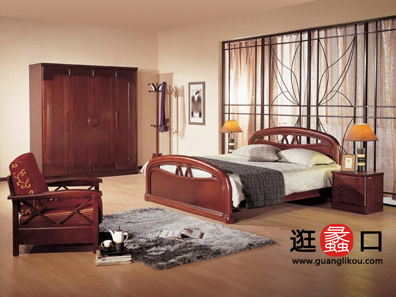 南洋胡氏家具简约现代卧室床 南洋胡氏家具简约现代卧室床