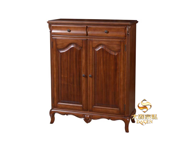 大森家私家具简欧（小美）客厅德国红榉木实木鞋柜D09-XI 