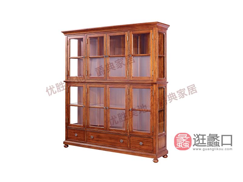 优胜美地家具·爵典家居美式餐厅YS08-3E八门酒柜
