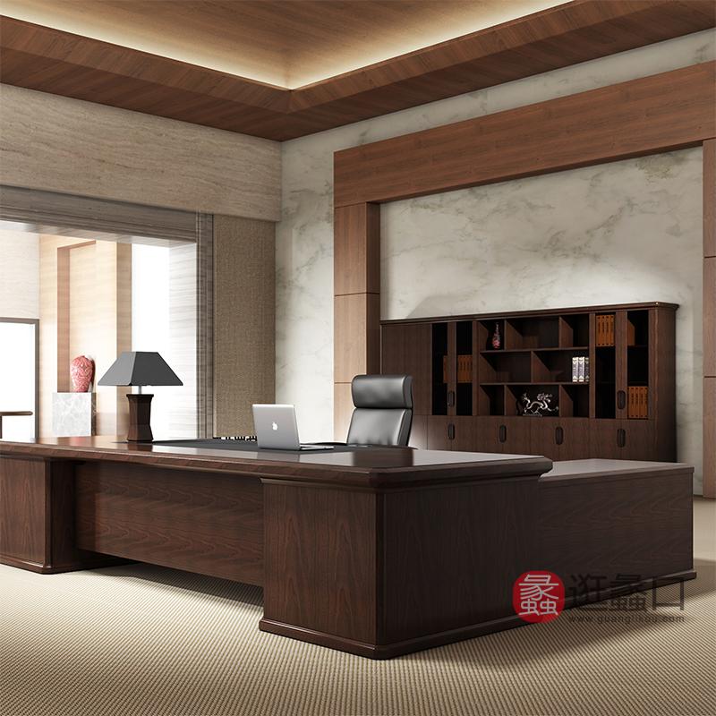 蠡口家具城新思维·圣奥家具办公办公主管桌实木ER87
