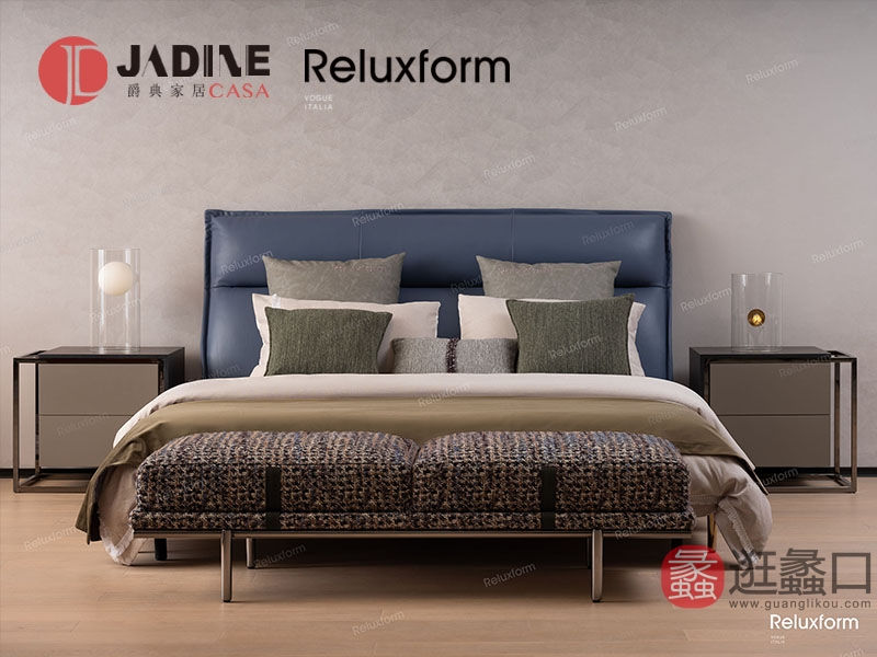 蠡口家具城爵典家居·Reluxform家具实木轻奢卧室床3210