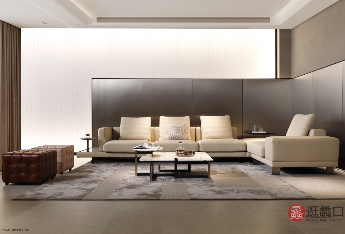 LIVING ART 意式极简家具客厅沙发1-逛蠡口家具导购平台