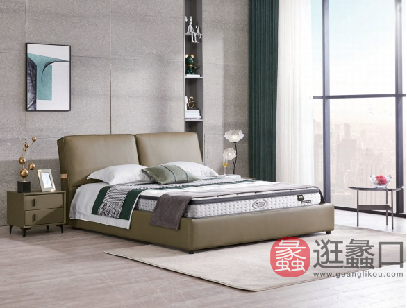 七只绵羊卧室意式极简床9