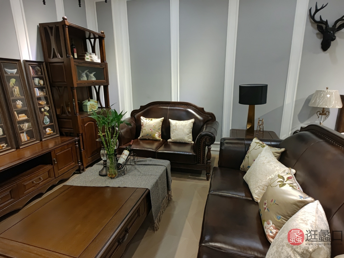 蠡口家具城木利美式家具（北美66号）客厅美式沙发6