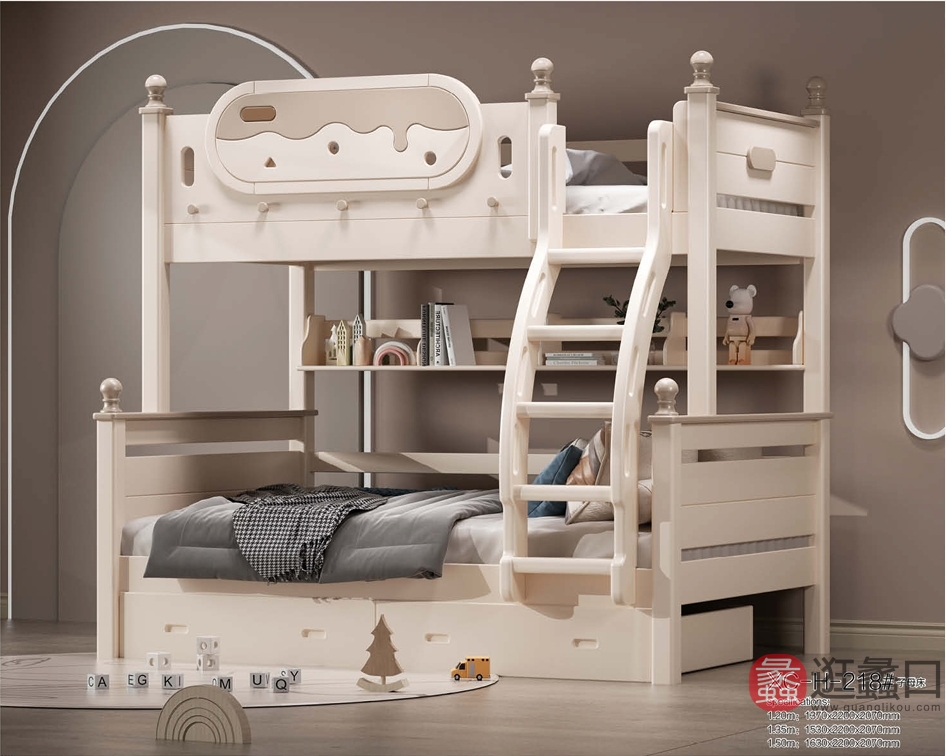 金童玉女儿童家具儿童房儿童儿童床3