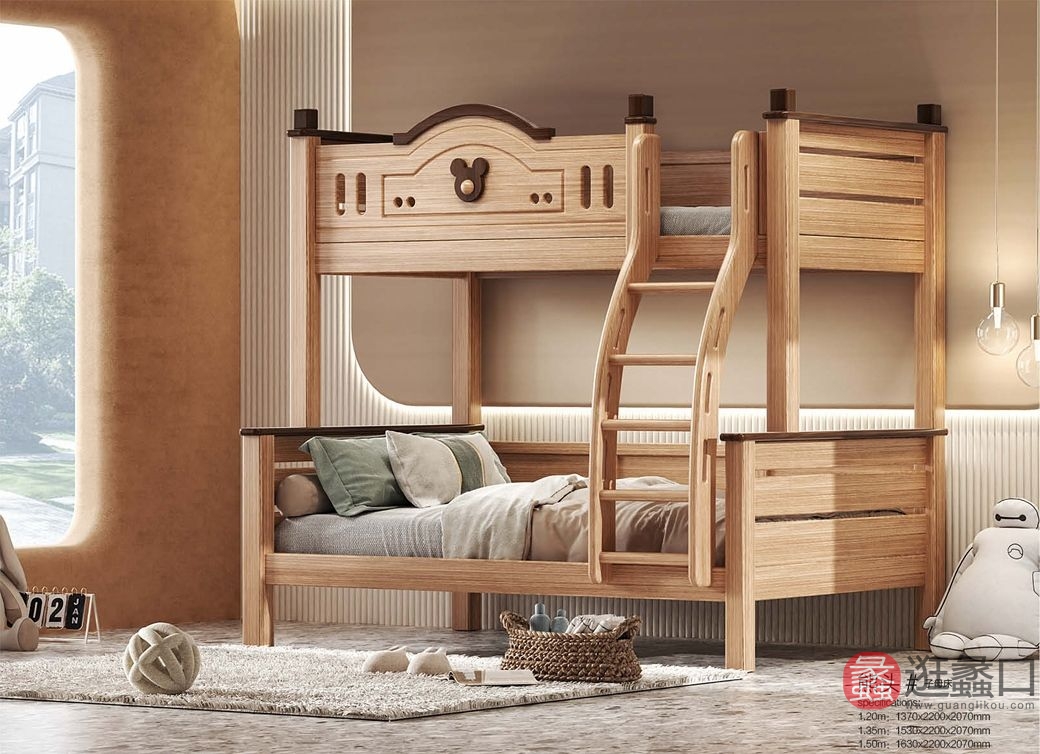 金童玉女儿童家具儿童房儿童儿童床16