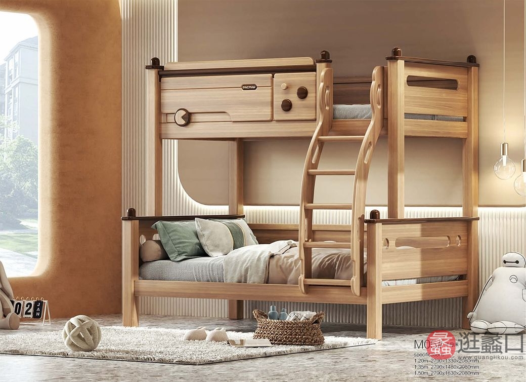 金童玉女儿童家具儿童房儿童儿童床20