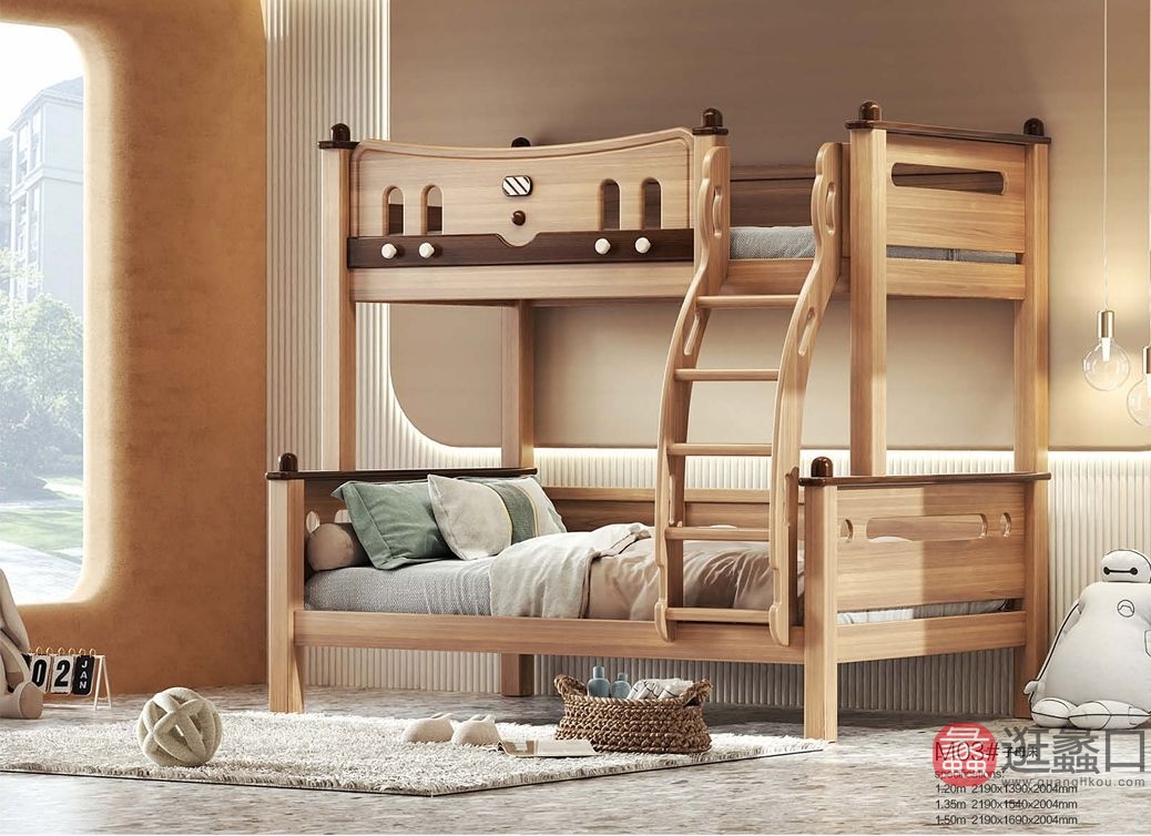 金童玉女儿童家具儿童房儿童儿童床21