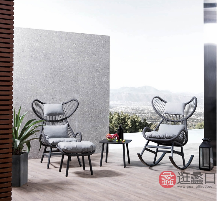 一线峰景家具阳台户外户外桌椅6