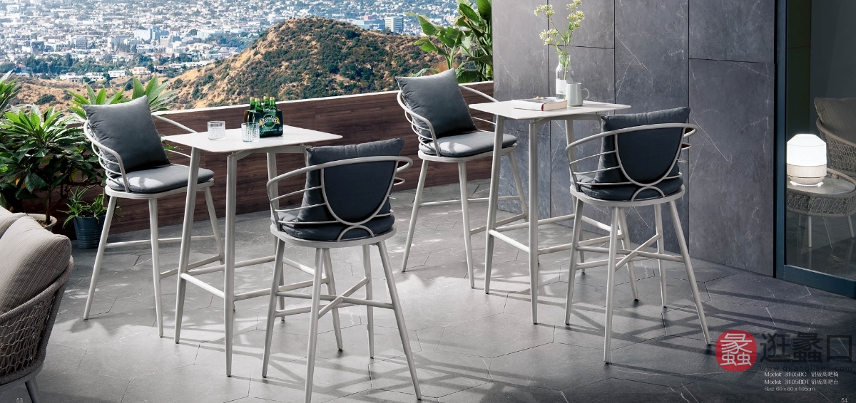 一线峰景家具阳台户外户外桌椅21