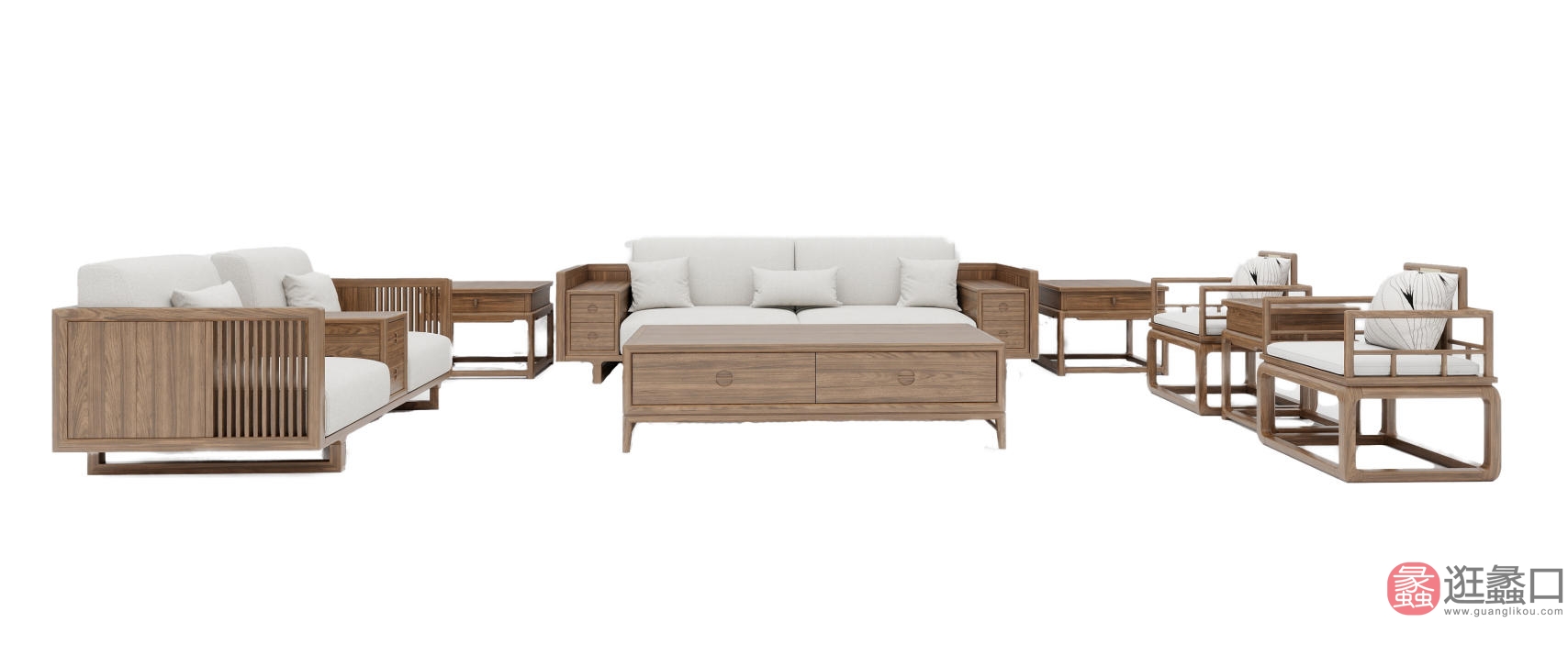 北京企典宋式美学家具客厅新中式沙发1