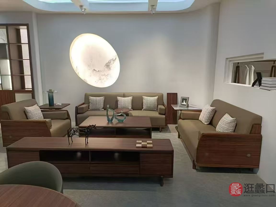 恒岳家具客厅实木中式沙发3