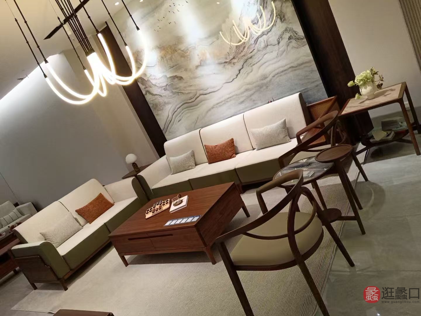 恒岳家具客厅实木中式沙发6