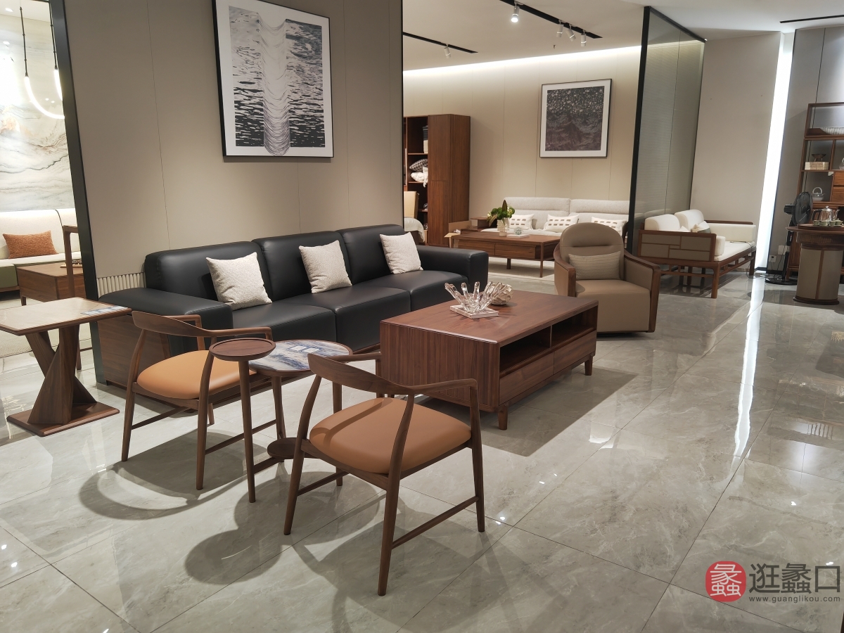 恒岳家具客厅实木中式沙发6