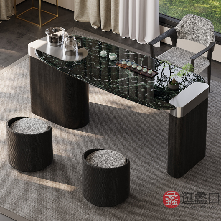 华羽优梵茶空间家具茶室新中式茶室家具14