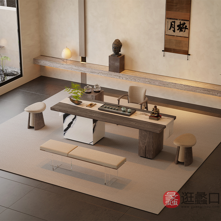 华羽优梵茶空间家具茶室现代茶室家具27