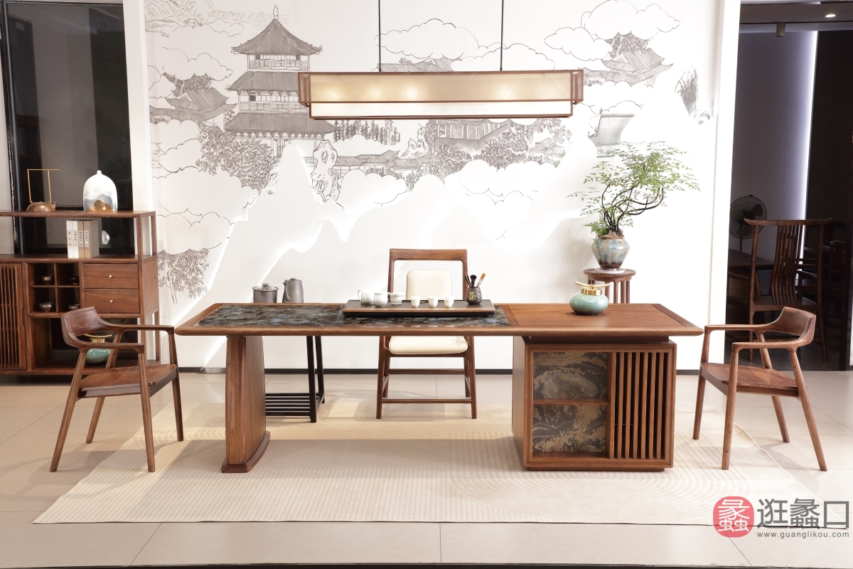 华羽优梵茶空间家具茶室现代茶室家具30