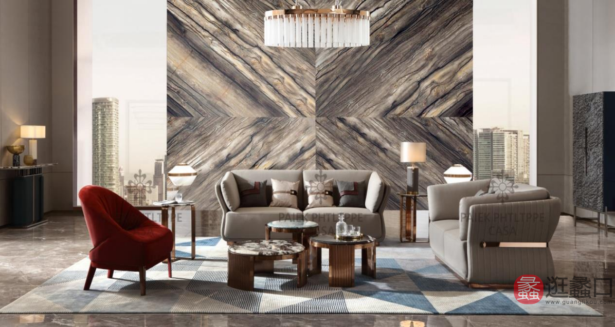 欣尚名居生活体验馆客厅轻奢沙发35