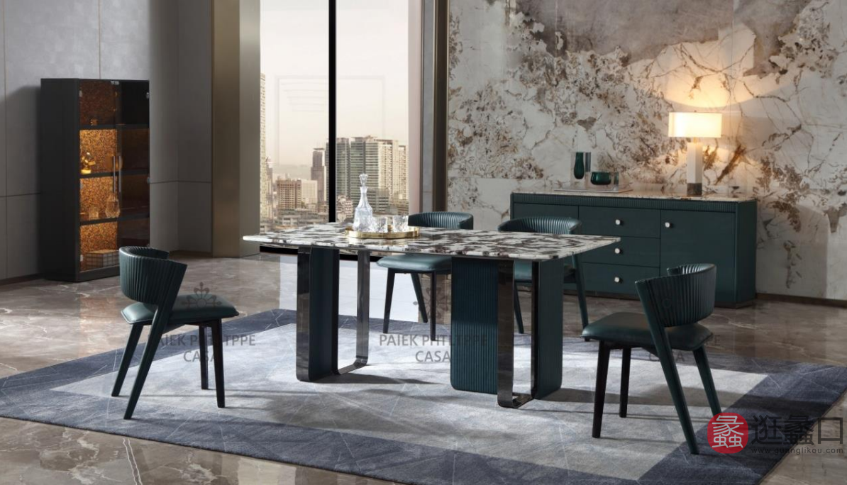 欣尚名居生活体验馆餐厅轻奢餐桌椅77