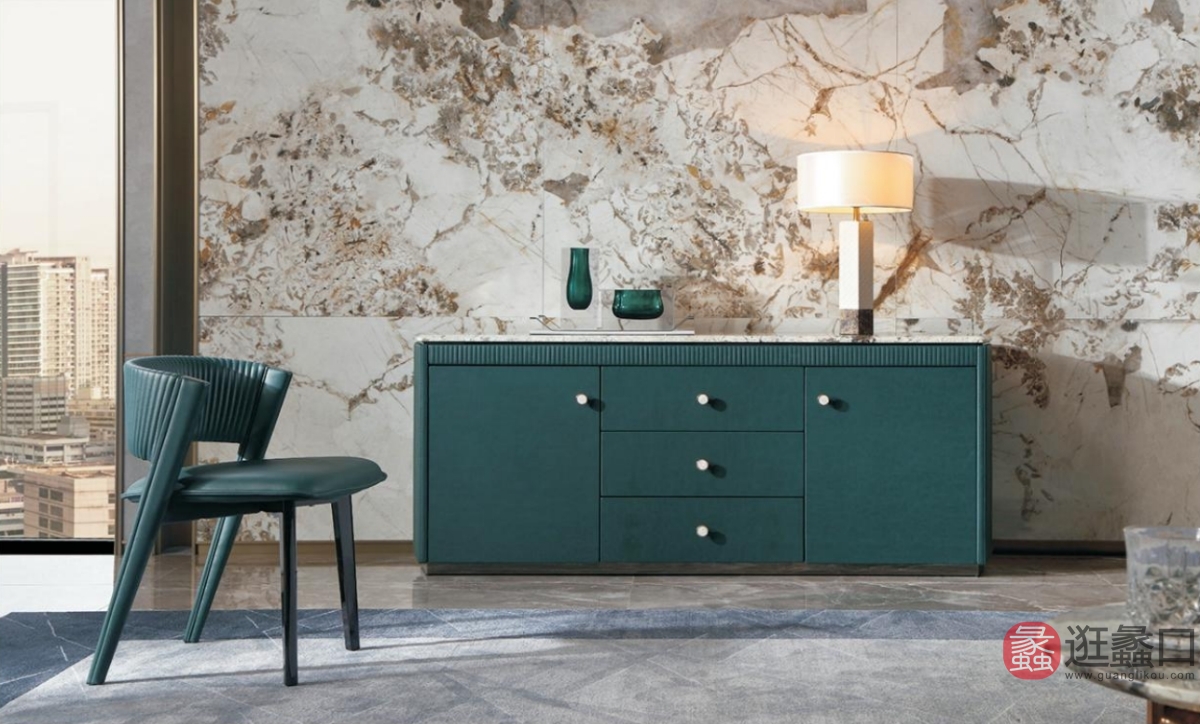 欣尚名居生活体验馆客厅轻奢茶几/边几/角几81