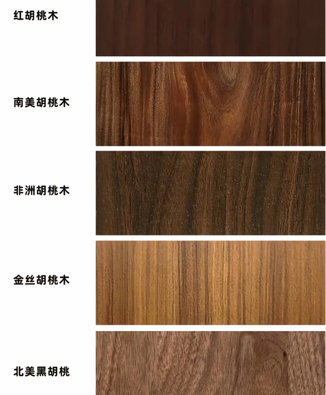 蠡口家具城胡桃木家族的“穷亲戚”：南美胡桃、黄金胡桃、红胡桃，谁在蹭谁的热度？