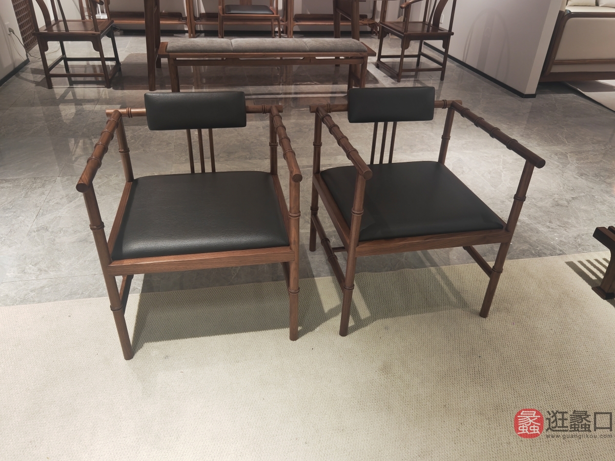 蠡口家具城品宋宋式美学家具客厅实木中式休闲椅4