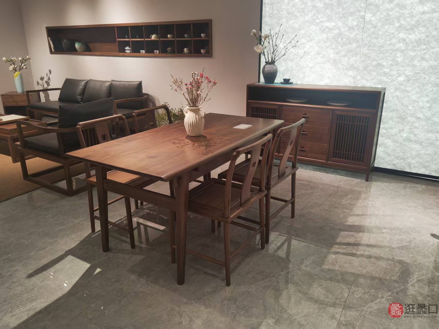 蠡口家具城品宋宋式美学家具餐厅实木中式餐桌椅5