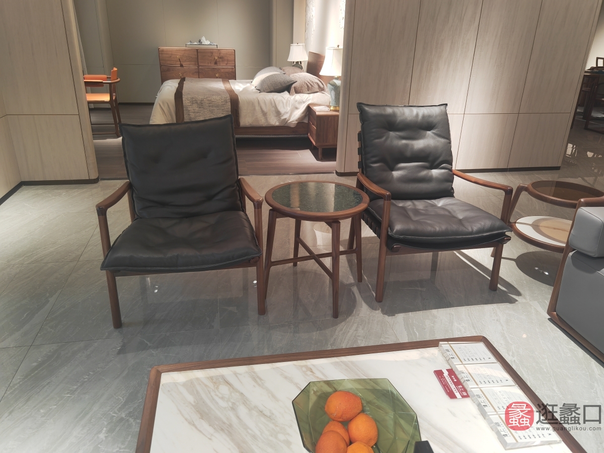 蠡口家具城上阅新中式家具客厅新中式休闲椅