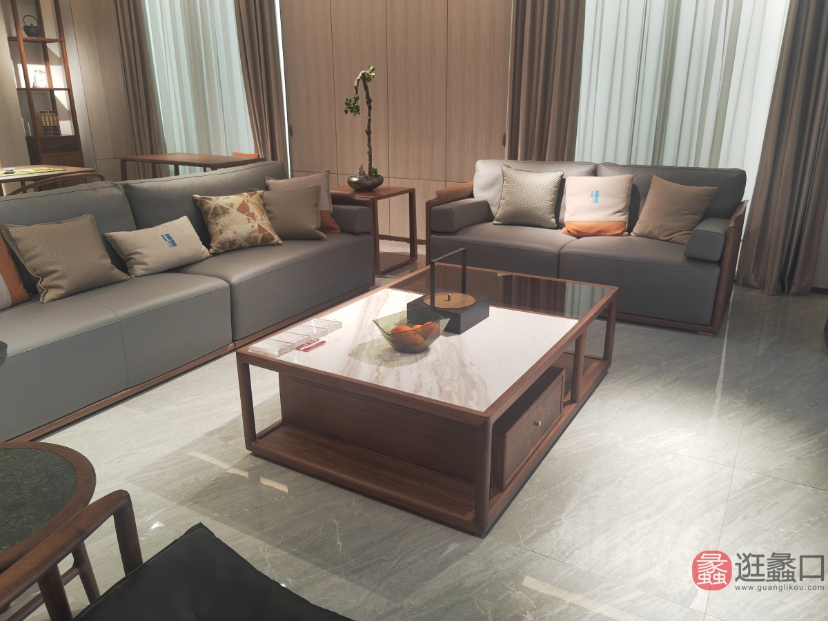 蠡口家具城上阅新中式家具客厅新中式沙发2