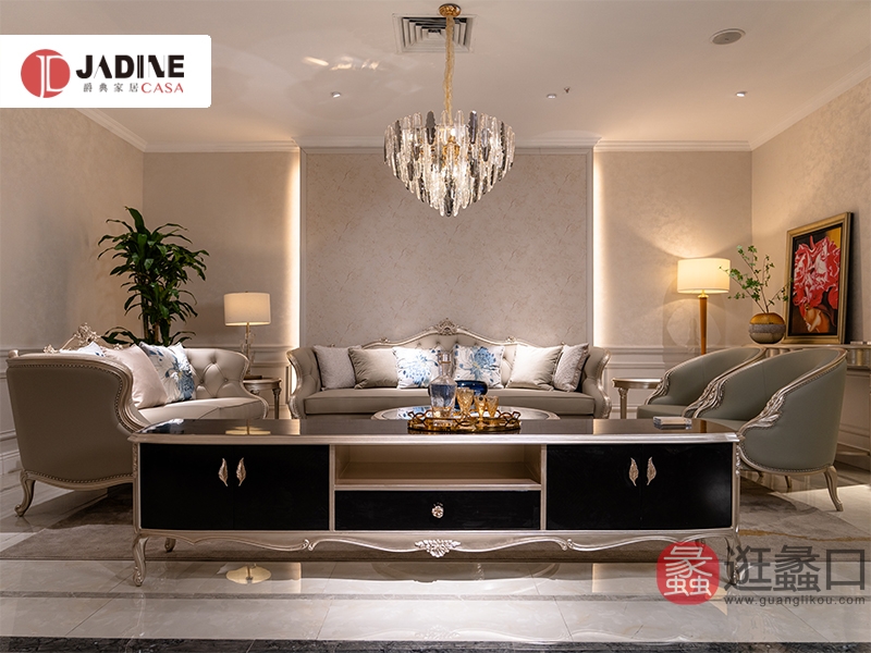 蠡口家具城爵典家居·H&T轻奢时尚美式（美式）客厅美式沙发2