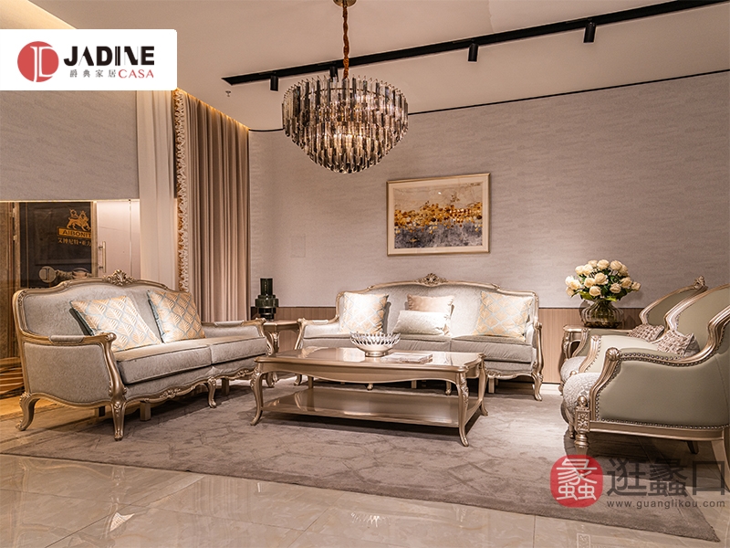 蠡口家具城爵典家居·H&T轻奢时尚美式（美式）客厅美式沙发4