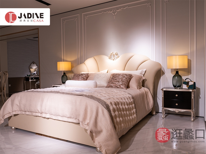 蠡口家具城爵典家居·H&T轻奢时尚美式（美式）卧室美式床6