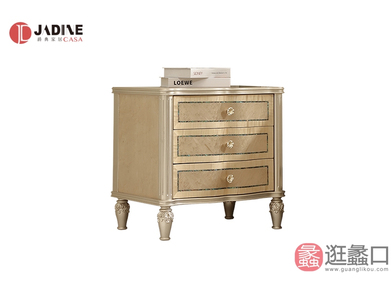 蠡口家具城爵典家居·H&T轻奢时尚美式（美式）卧室美式床头柜4