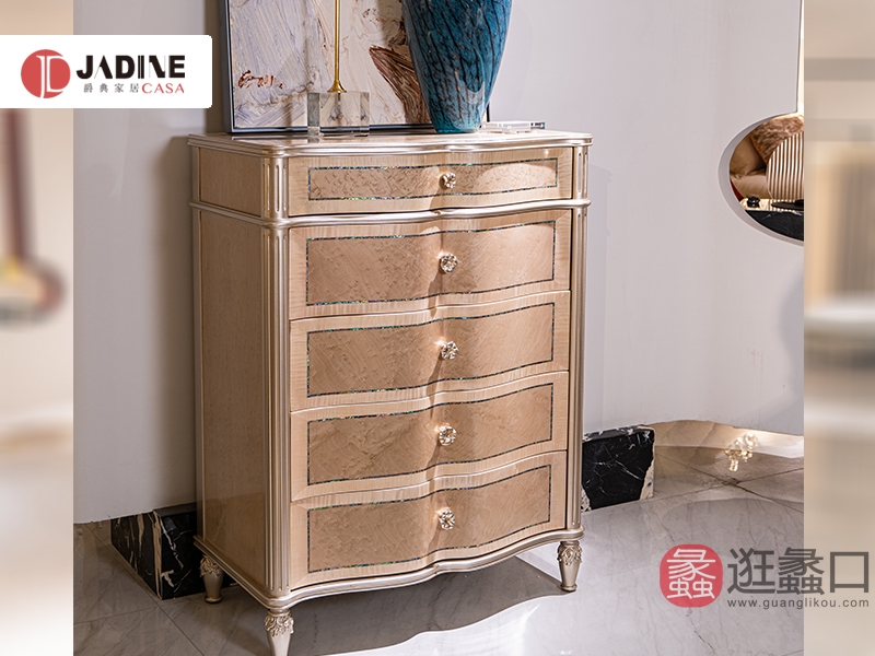 蠡口家具城爵典家居·H&T轻奢时尚美式（美式）卧室美式斗柜/储物柜/电视柜5