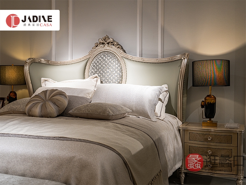 蠡口家具城爵典家居·H&T轻奢时尚美式（美式）卧室美式床8