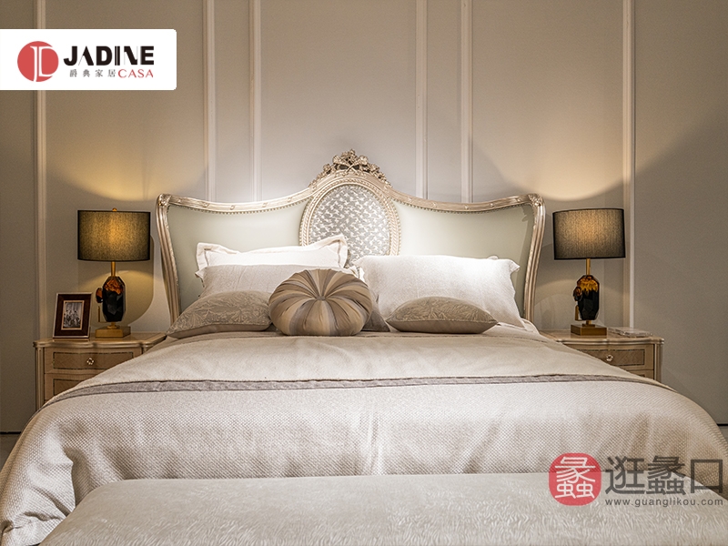 爵典家居·H&T轻奢时尚美式（美式）卧室美式床8