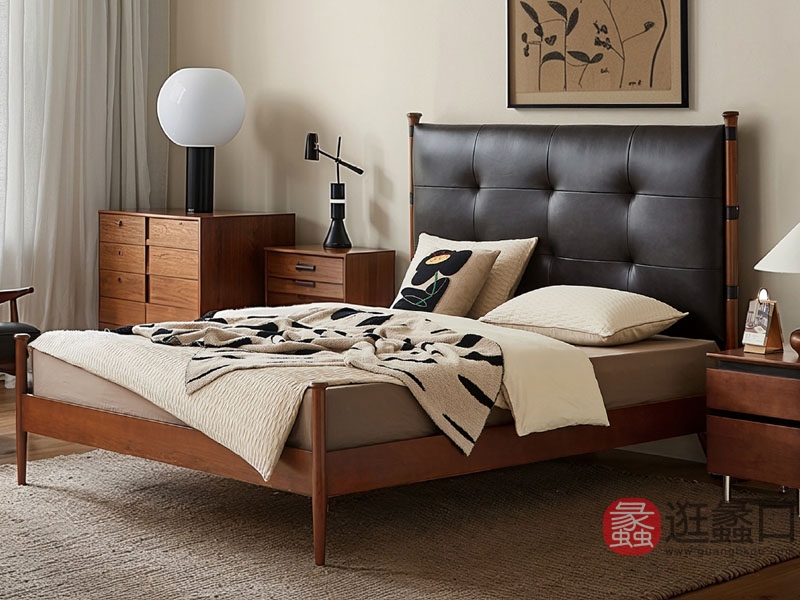 蠡口家具城木陌中古风家具卧室中古风床22