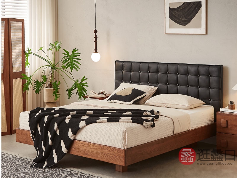 蠡口家具城木陌中古风家具卧室中古风床23
