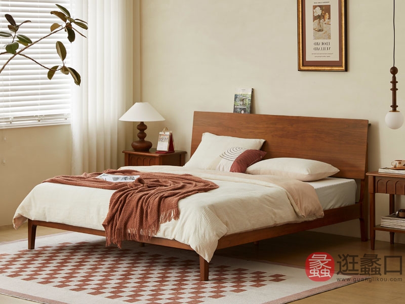 蠡口家具城木陌中古风家具卧室中古风床30