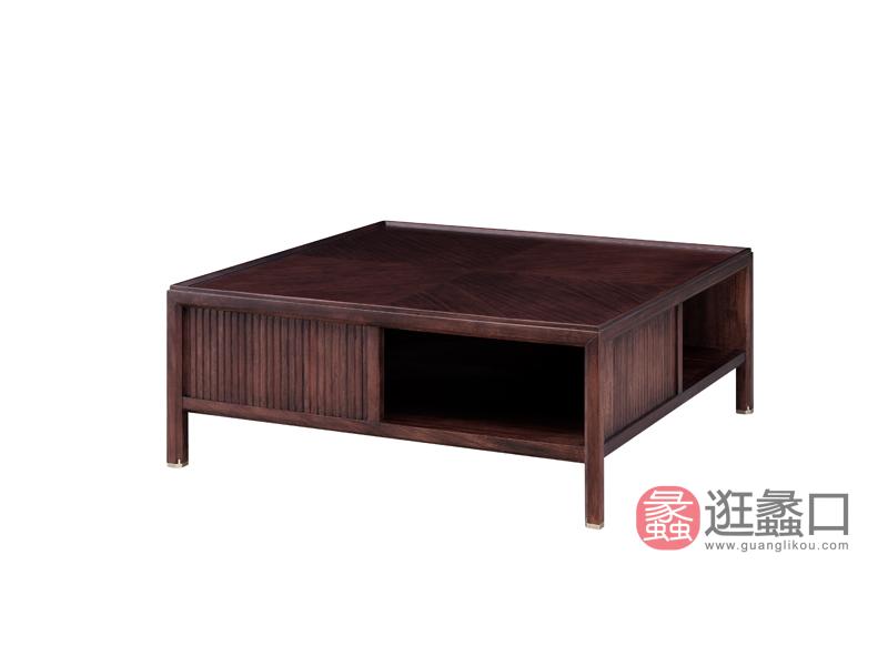 漾木家具工厂直营店客厅茶几/边几/角几乌丝檀木0660151方茶几