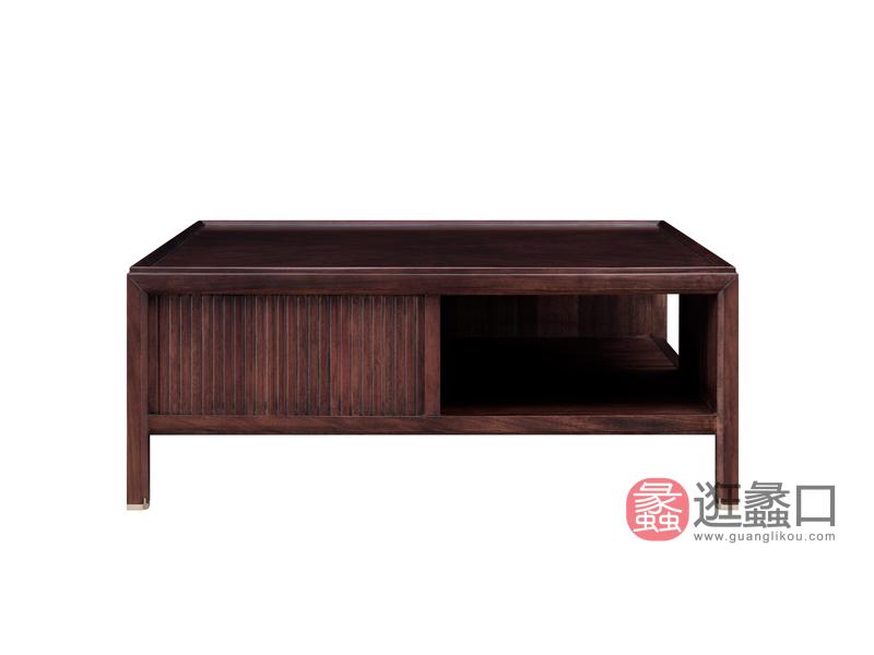 漾木家具工厂直营店客厅茶几/边几/角几乌丝檀木0660151方茶几