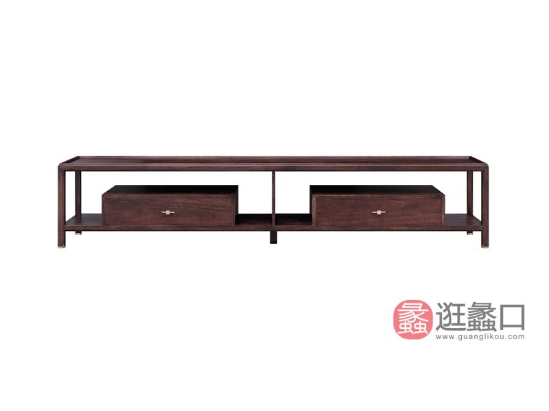 漾木家具工厂直营店客厅电视柜乌丝檀木0660160地柜