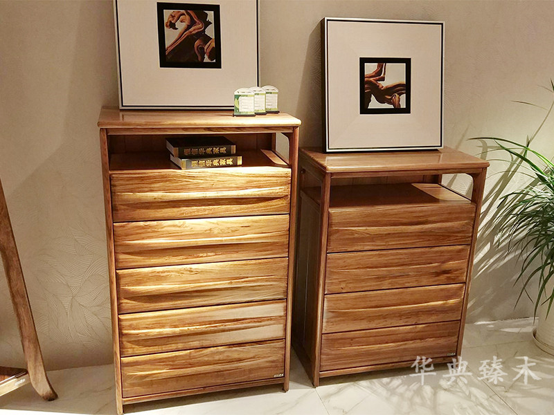 华典清风·欧尚格家居家具华典臻木·欧尚格家居新中式卧室乌金木实木四/五斗柜